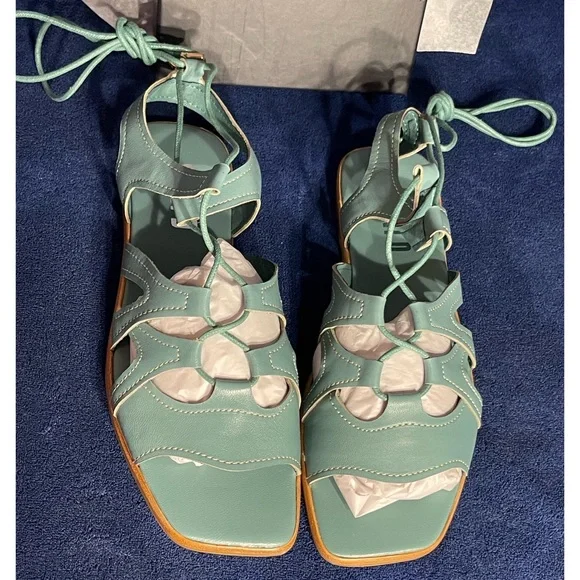 Anthropologie x Silent D Gladiator Satelli Tie-Up Sandals NWT Size 9 - Picture 15 of 16